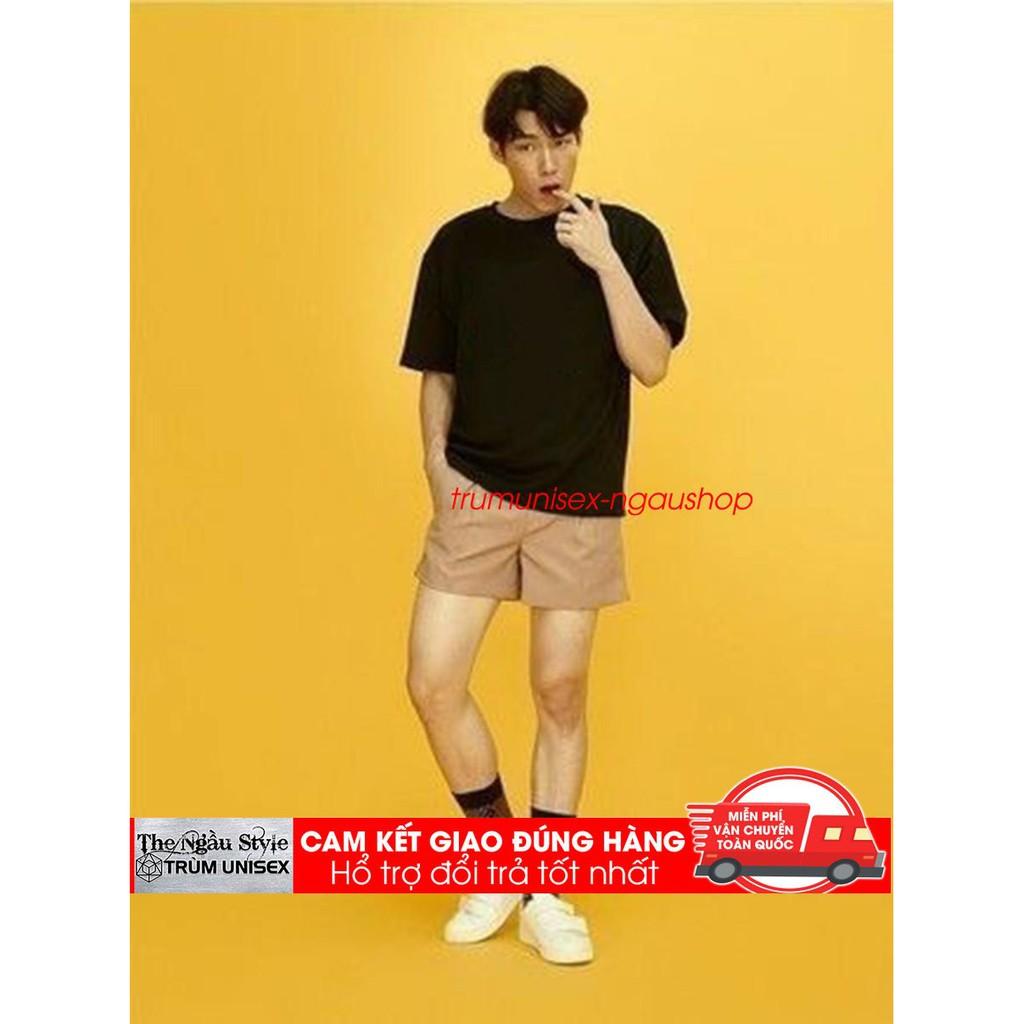 Áo thun Stee nam tay lỡ unisex form rộng overtee Basic chất vải cotton xịn Trumunisex aothununisex