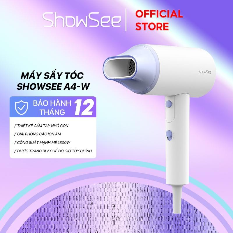 Máy sấy tóc ion làm mượt tóc Showsee A4-W gấp gọn tiện dụng - Hàng nhập khẩu chính hãng