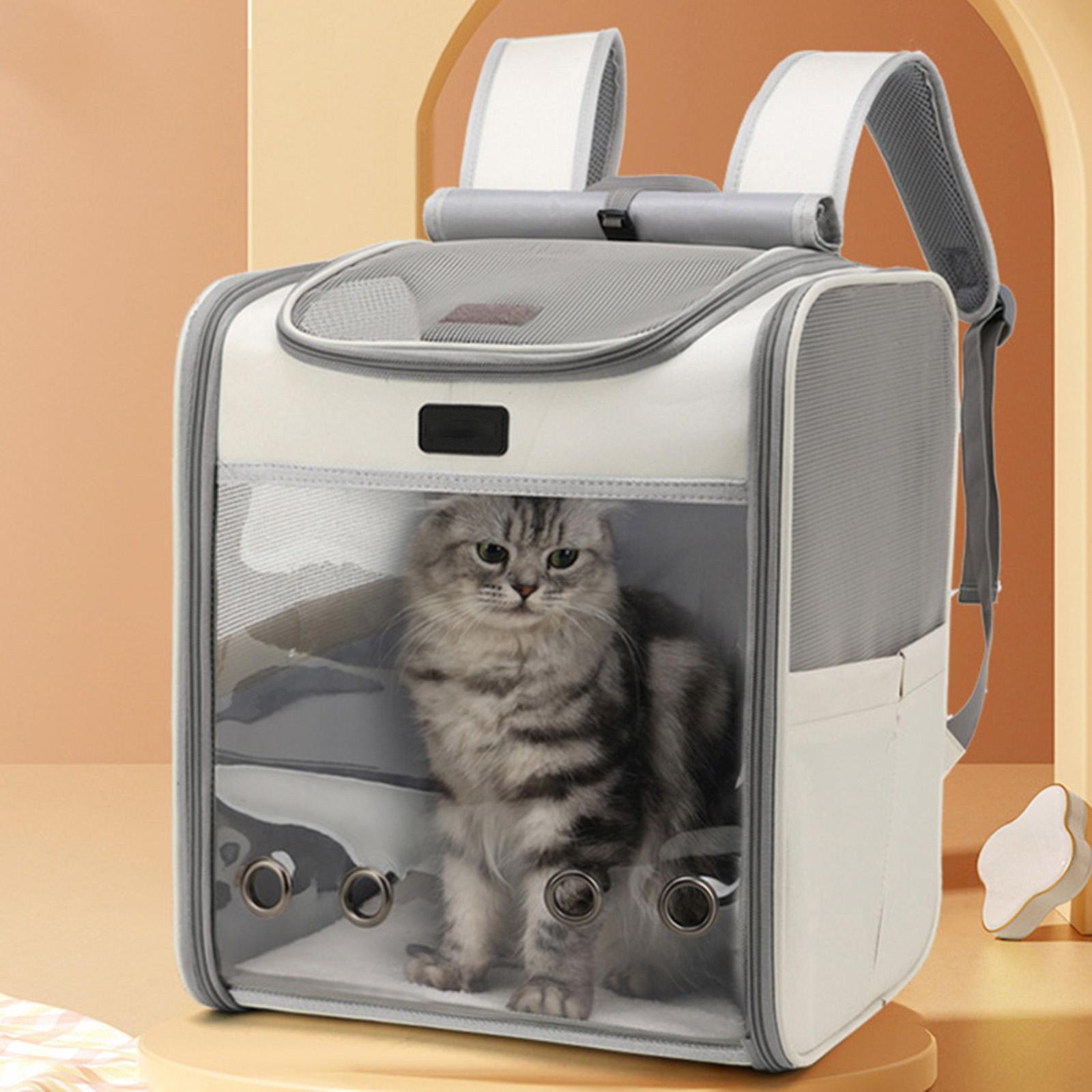 Cat Carrier Backpack Travel Bag with Adjustable Shoulder Strap for Kitten Outdoor