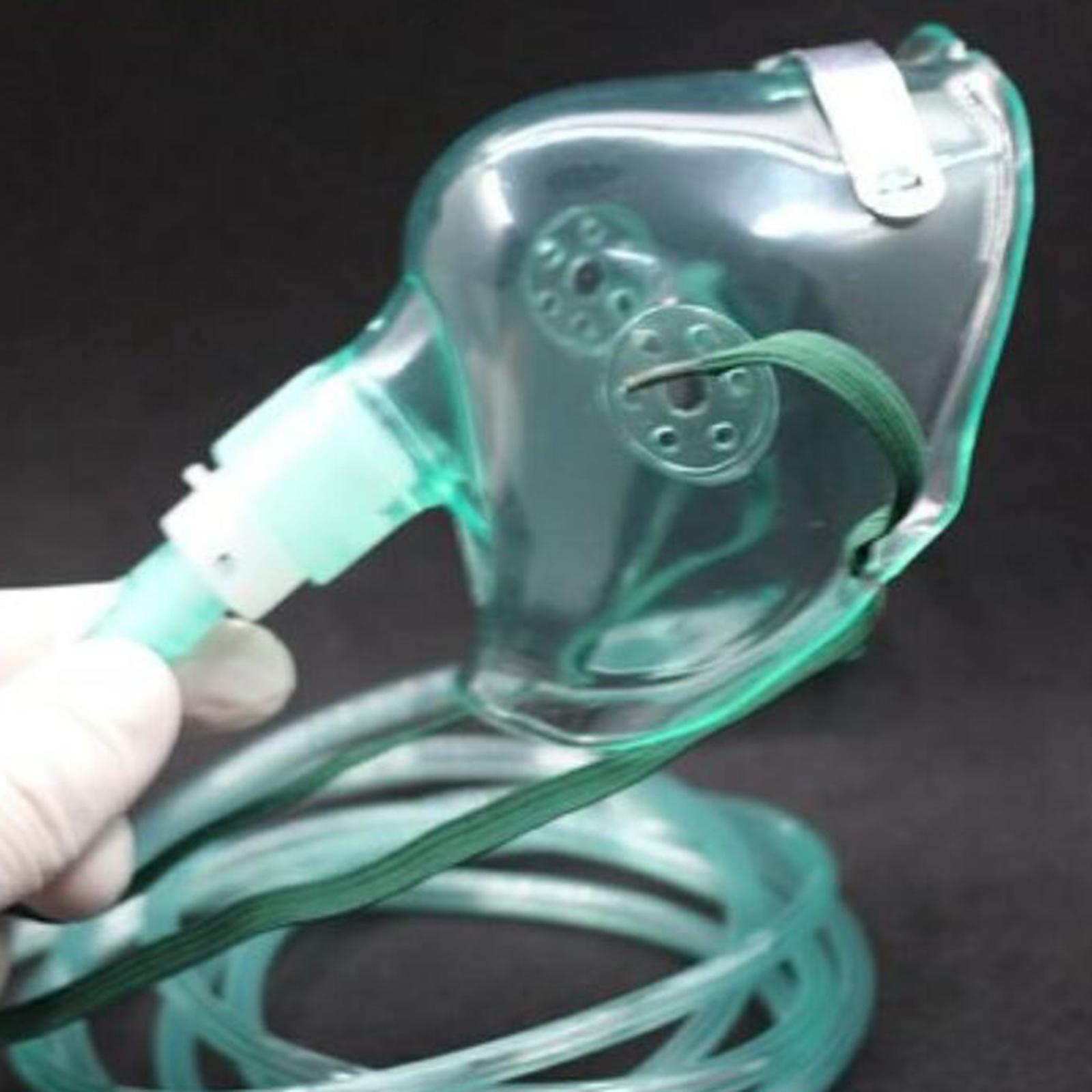 Elongated Oxygen Mask w/ 5.25' Tubing and Adjustable Elastic Strap