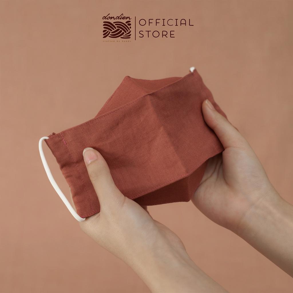 Khẩu trang 3D linen