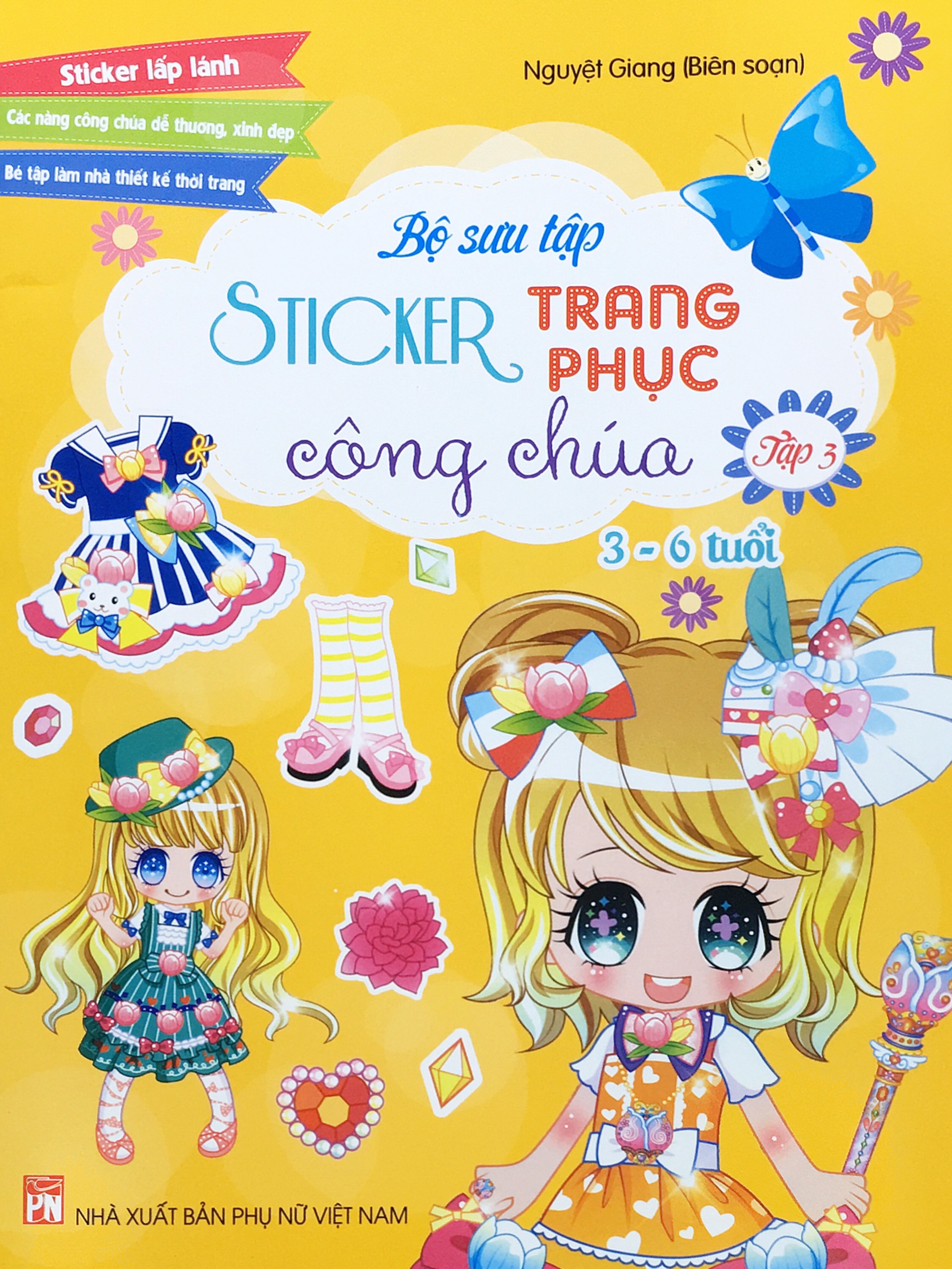 Bộ sưu tập sticker trang phục công chúa - Tập 3 ( dành cho bé 3- 6 tuổi )