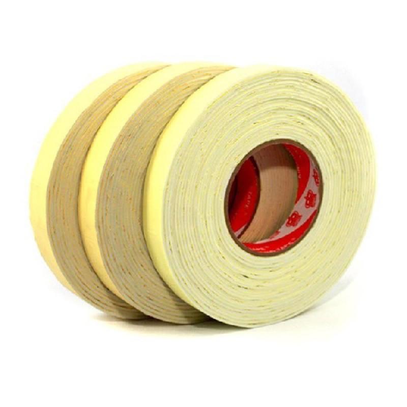 Băng Keo Dính Xốp Vàng 2 Mặt Bản 2.5 cm - 5 cm Giá Xưởng - Keo muốt vàng