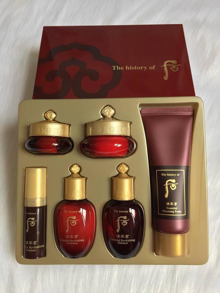 Bộ sản phẩm dưỡng ẩm và tăng độ đàn hồi Whoo Jinyulhyang 6pcs GWP set