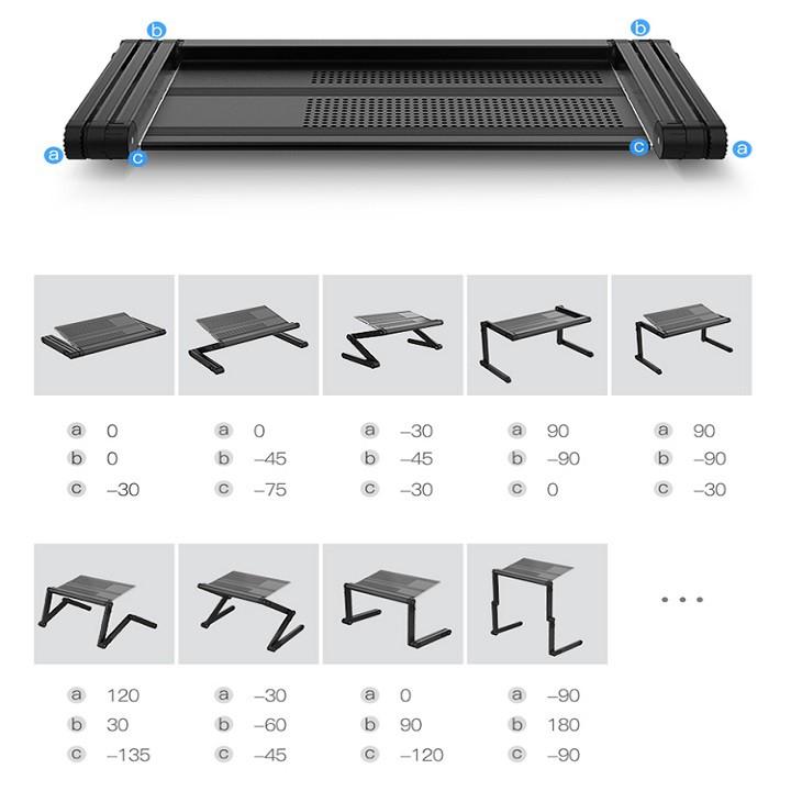 re0577 Bàn kê laptoop có quạt tản nhiệt - Bàn để laptop có quạt tản nhiệt