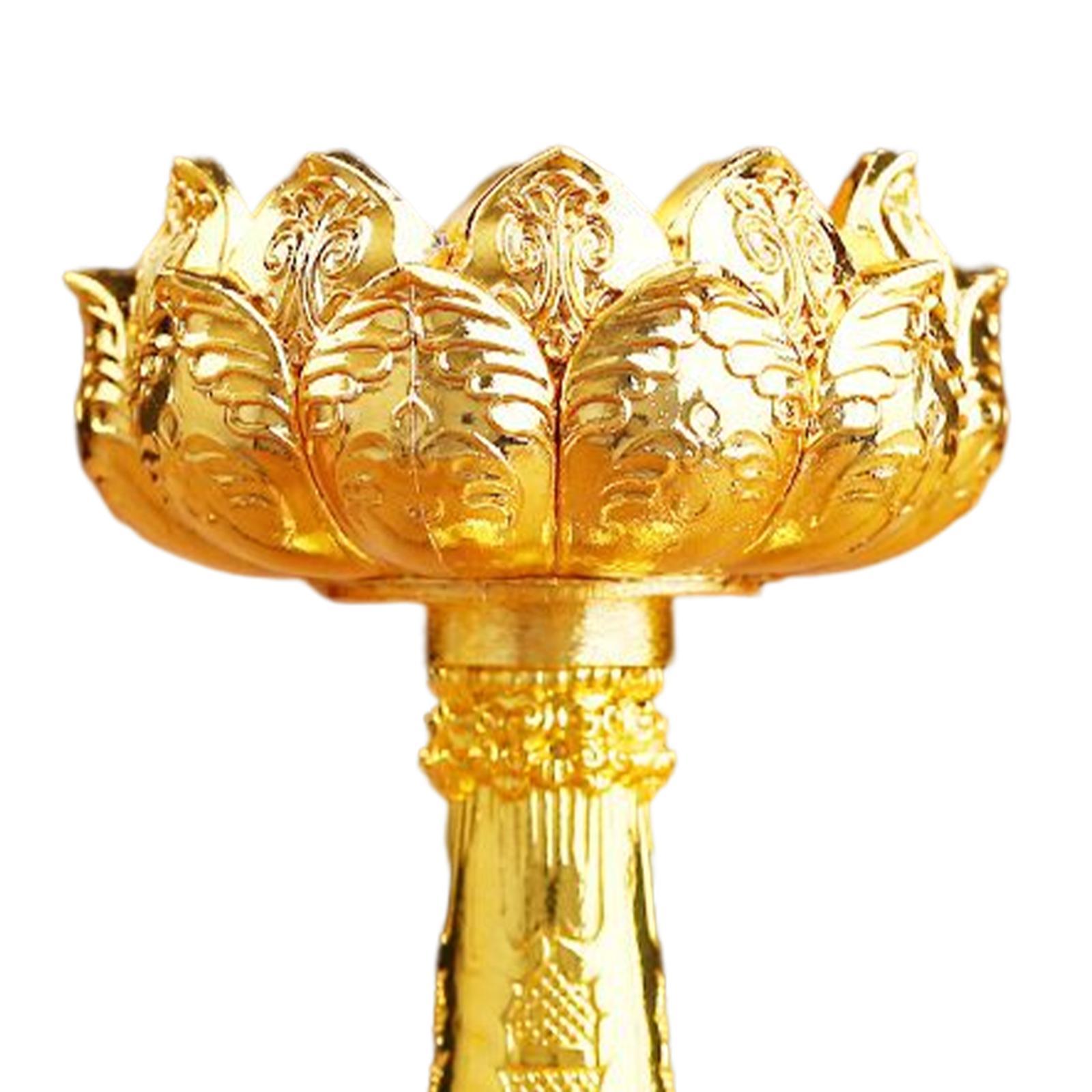 Ghee Lamp Holder Candle Holder Buddhist Supplies Candlestick for Decor