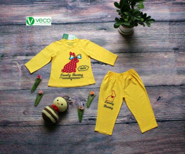 Bộ tay dài veco bé gái 28-33kg