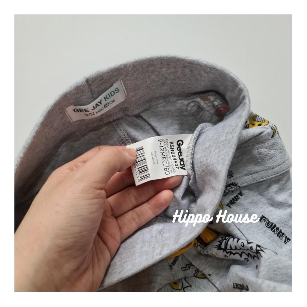 Quần Short Đùi Bé Trai Túi Hộp size nhí Chất Cotton Hoạ Tiết Mềm Mát