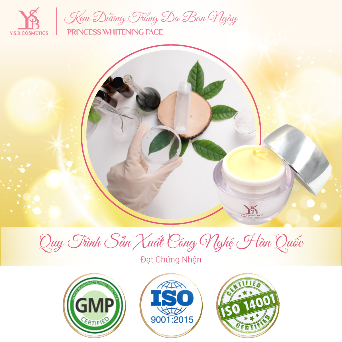 Kem dưỡng trắng da ban ngày Sữa Ong Chúa PRINCESS WHITENING FACE