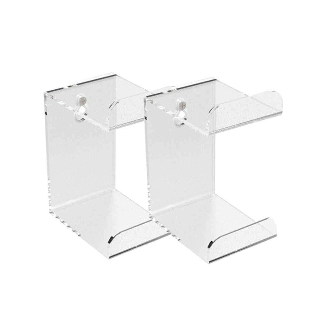 2x Acrylic Game Controller Holder Stand Wall Mount Bracket Fits for PS4 PS3
