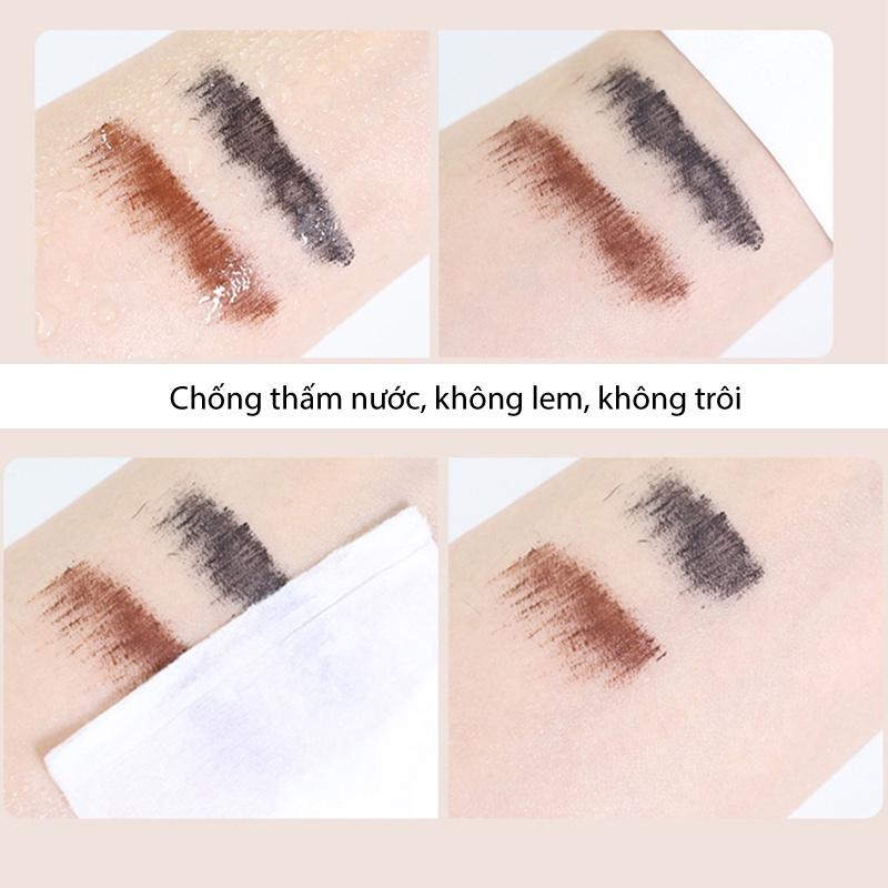 Mascara Siêu Mảnh Tơi Mi Lameila Skinny Microcara Vỏ Hồng 2 màu đen nâu LMCR2 - 01 Đen LMCR201