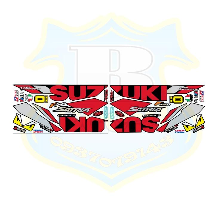 Tem rời dành cho satria fi đỏ đen