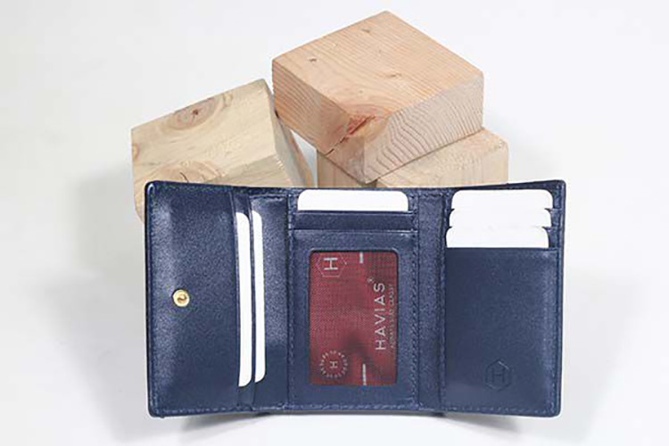 Couple Heyday2 &amp; Heart3 Handcrafted Wallet Blue