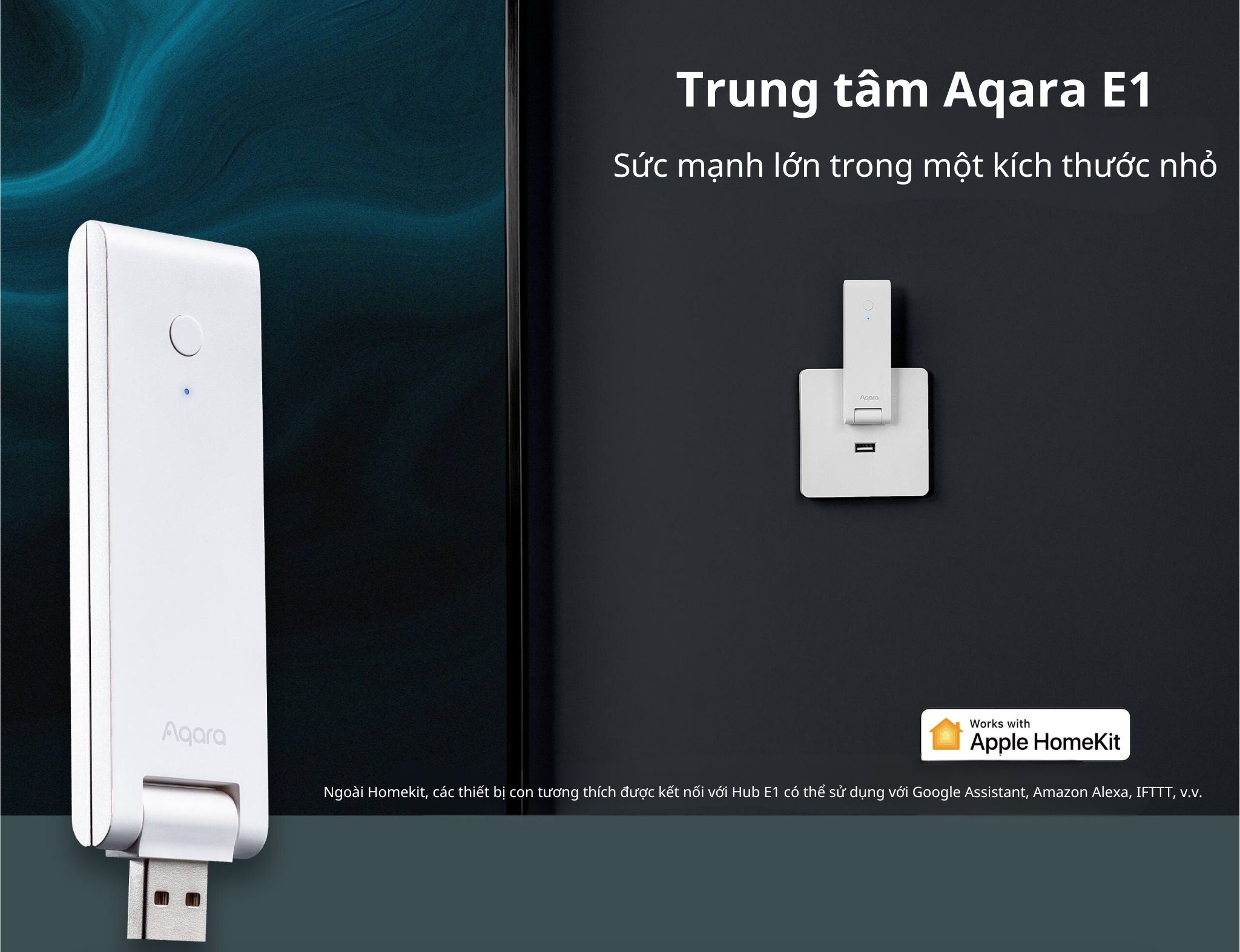 Bộ Điều Khiển Trung Tâm AQARA HUB E1-G01 Sóng Zigbee 3.0 Bản Quốc Tế Dạng USB Nhỏ Gọn Hồng Ngoại Hỗ Trợ Apple Homekit Hàng Chính Hãng