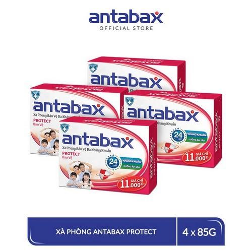 Combo 4 Xà Phòng Bảo Vệ Da Kháng Khuẩn Antabax Protect Bảo Vệ 85g