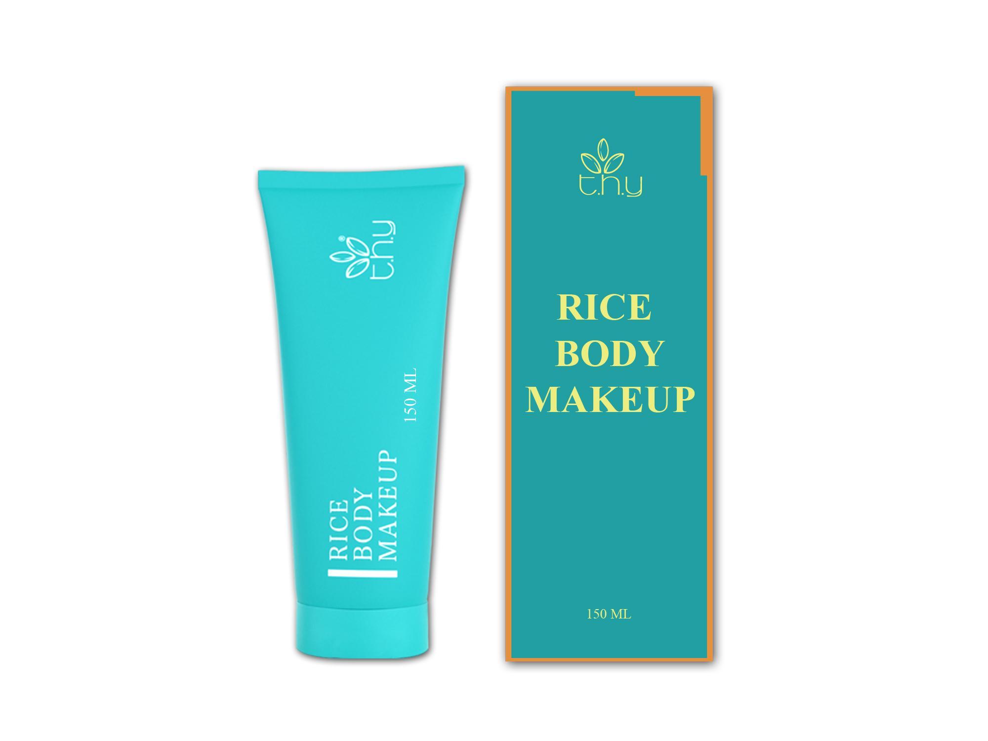 Rice Body Makeup (Kem Trang Điểm Làm Trắng Toàn Thân Tinh Chất Gạo) 150ml + Rice Body Makeup Mini 30g - T.H.Y