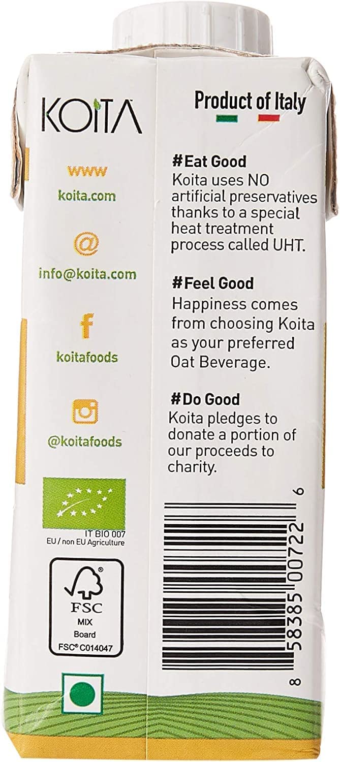 Sữa yến mạch hữu cơ Koita Organic Oat Beverage