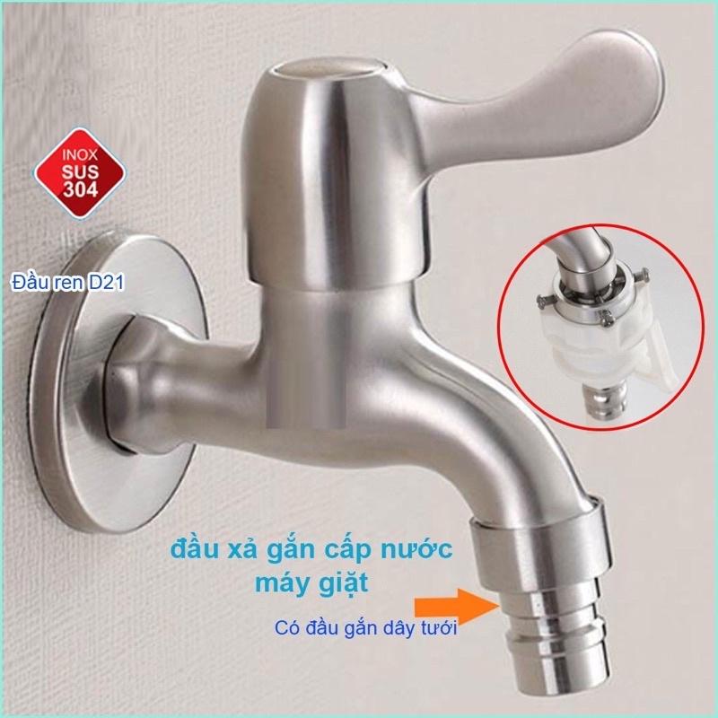 Vòi nước-Vòi hồ tay gạt-Vòi máy giặt SUS304 cao cấp