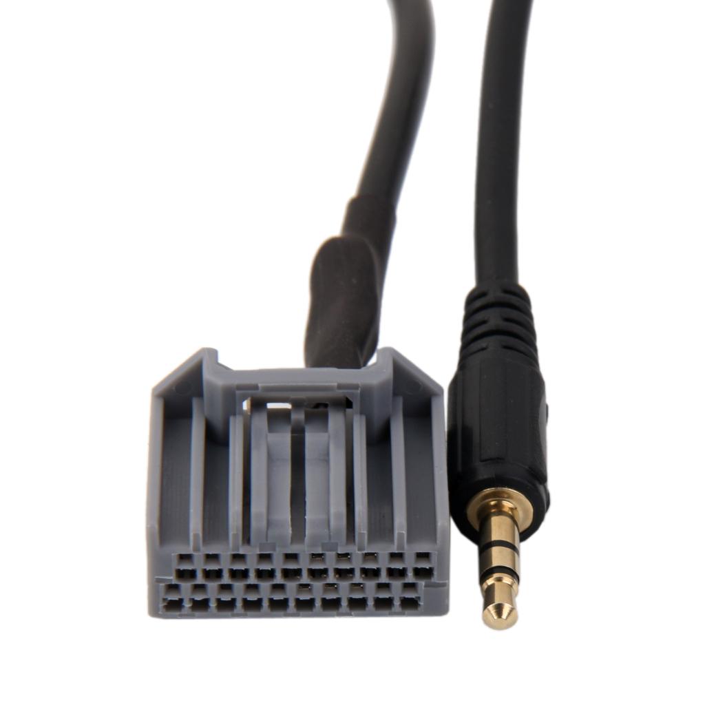 Car 3.5mm Jack AUX MP3 Music Audio Input Cable Adapter For Honda CRV Civic