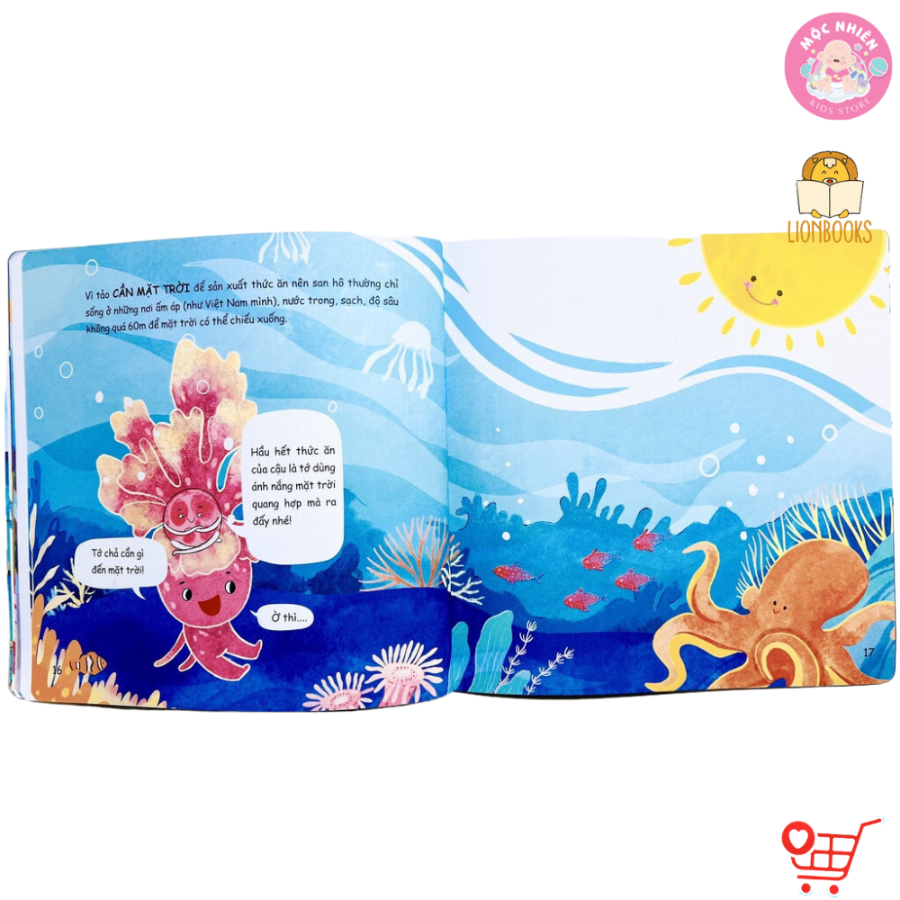 Sách thiếu nhi - Bật Mí Tí Ti - Thế Giới Diệu Kì - Rùa Biển San Hô - LionBooks