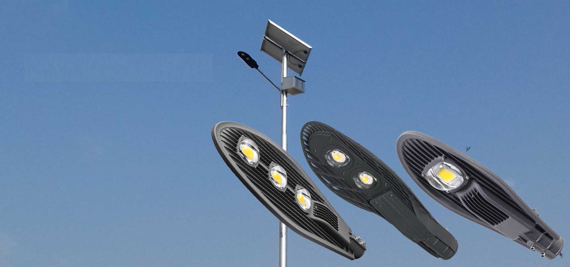 Đèn đường năng lượng mặt trời 100W - công nghệ COB - hình chiếc lá bóng led tiêt kiệm điện - ánh sáng trắng