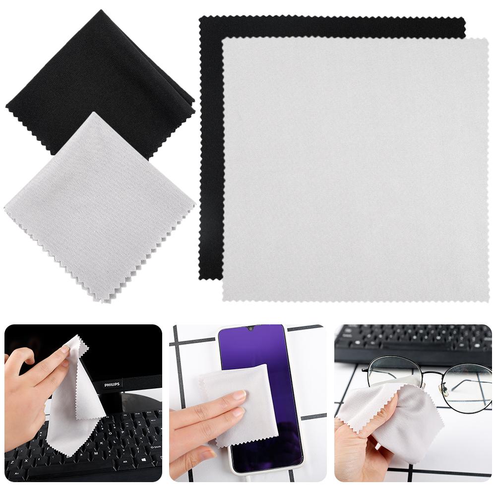 10 Chiếc Microfiber Vải Lau Cho Laptop Máy Tính Tivi Máy Ảnh Ống Kính Điện Thoại Di Động Màn Hình Khăn Lau Lau Kính Bộ