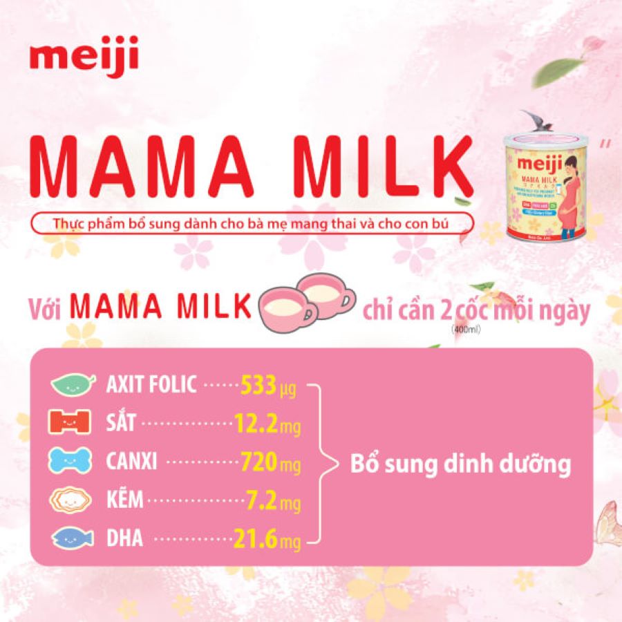 Hình ảnh 3 Hộp Sữa Bột Meiji Mama Milk (350g)