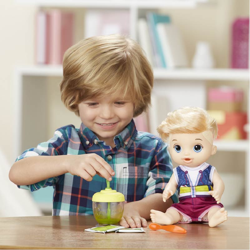 Bộ đồ chơi búp bê bé cưng ăn dặm Peter Baby Alive