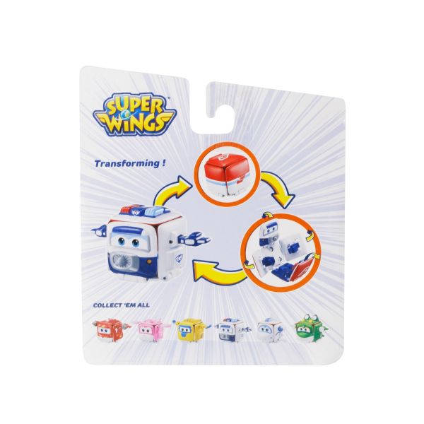 Đồ chơi mô hình SUPERWINGS Hộp biến hình Super wings- cảnh sát Paul YW740575