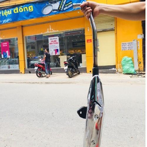 Pô xe máy đùi gà đen gắn wave