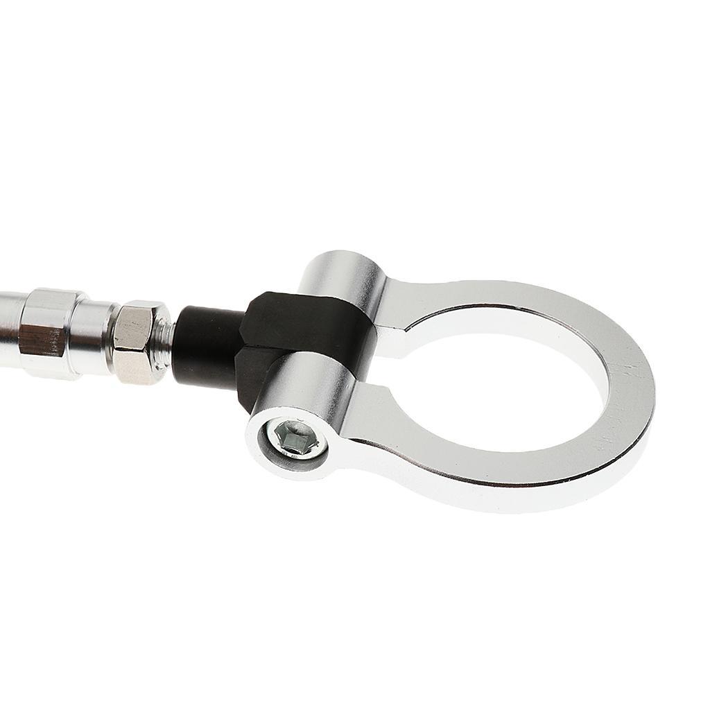Aluminum Alloy Front Rear Bumper Racing Tow Hook for Mazda 3 +Silver