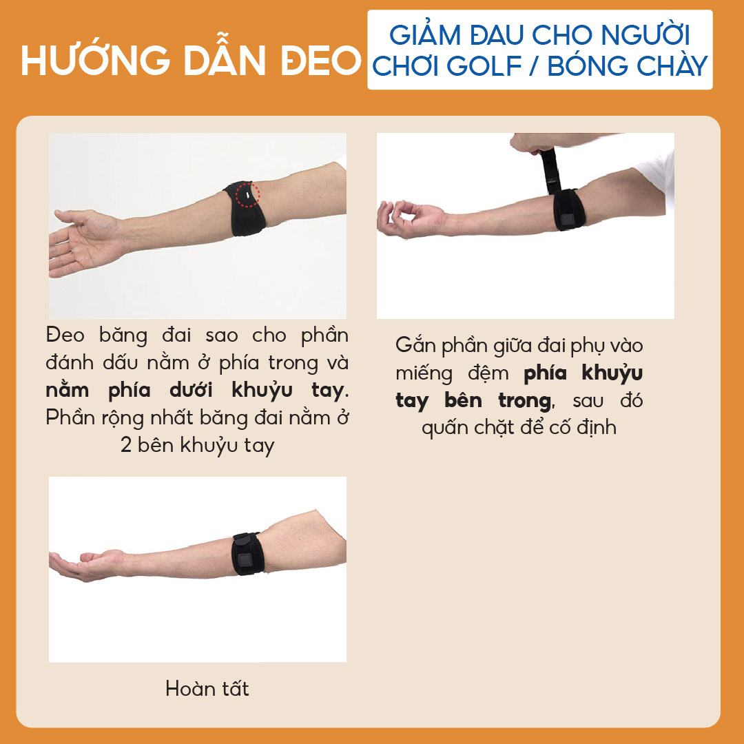 Đai quấn khuỷu tay loại vừa Phiten metax elbow band middle AP246003/AP246004/AP246005