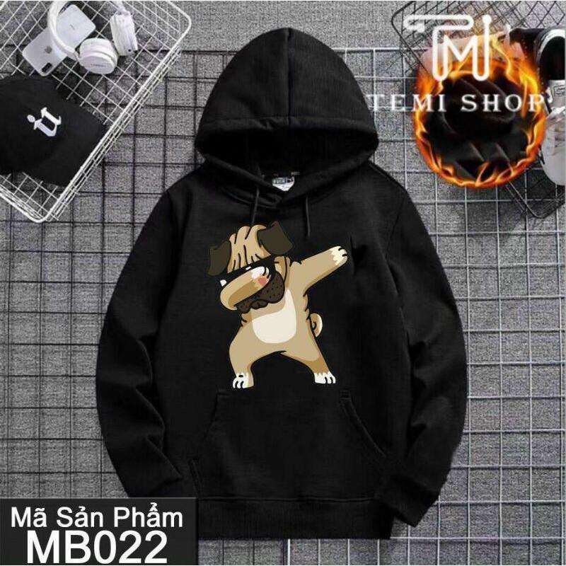 Áo hoodie hình cún che mặt đáng yêu