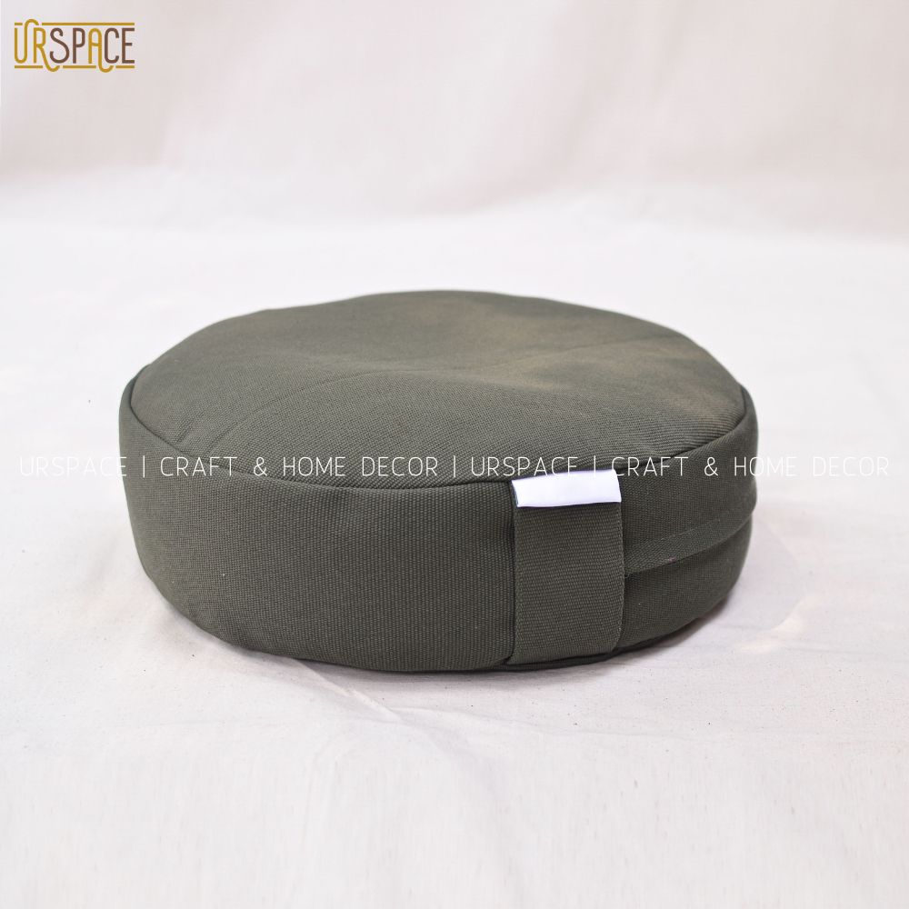 Bồ đoàn vỏ đậu xanh URSPACE ngồi thiền, ngồi đa năng hình tròn cao cấp / Meditation Cushion