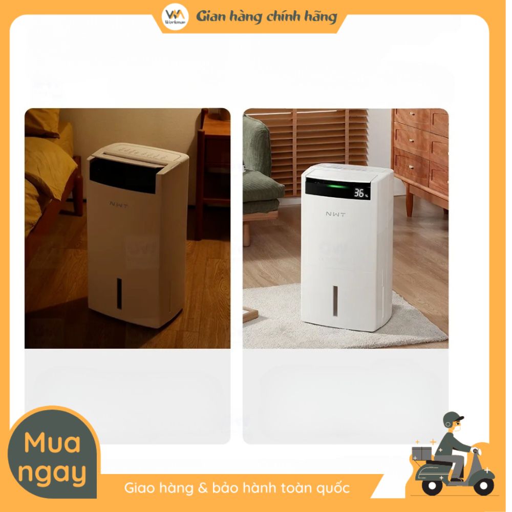 Máy hút ẩm thông minh Xiaomi New Widetech 24L – Cân bằng độ ẩm lý tưởng - Mẫu mới 2023