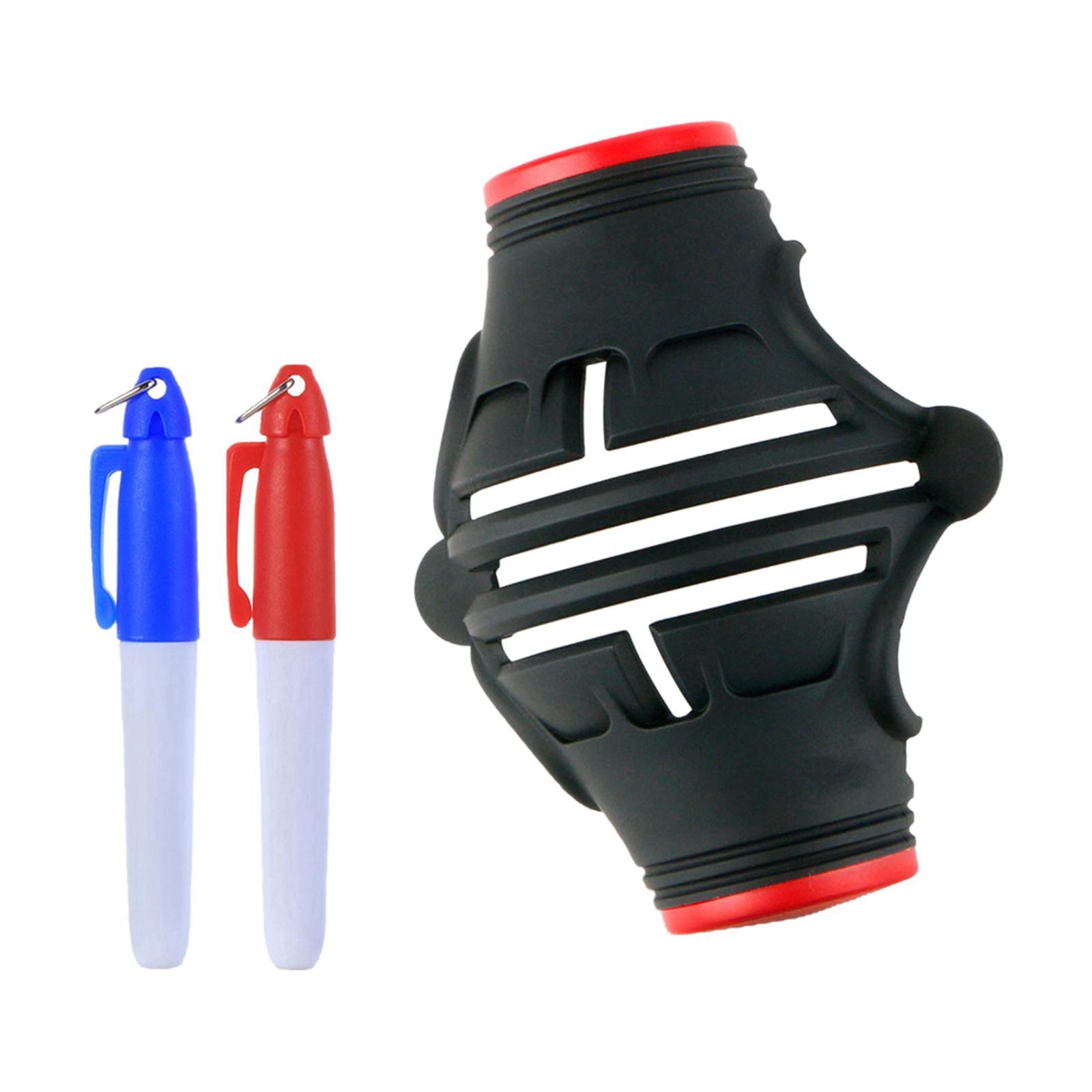Golf Ball Liner 3 Line Portable Golf Ball Marker for Outdoor Sports Training
