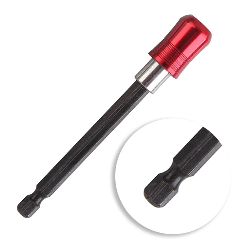 1/4" Hex Shank Quick Release Magnetic Holder Extension 3pcs Red