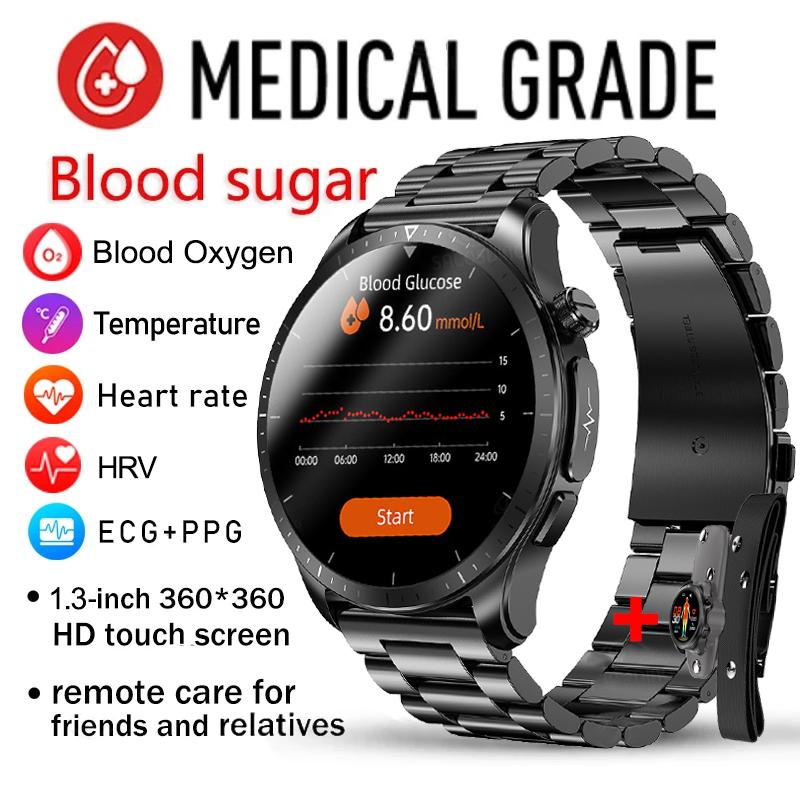 2023 MỚI SẠCH SMART SMARTWATCH 1.39 -inch 360*360 HD Touch Màn hình lớn ECG Đồng hồ thông minh Giám sát đường huyết không xâm lấn