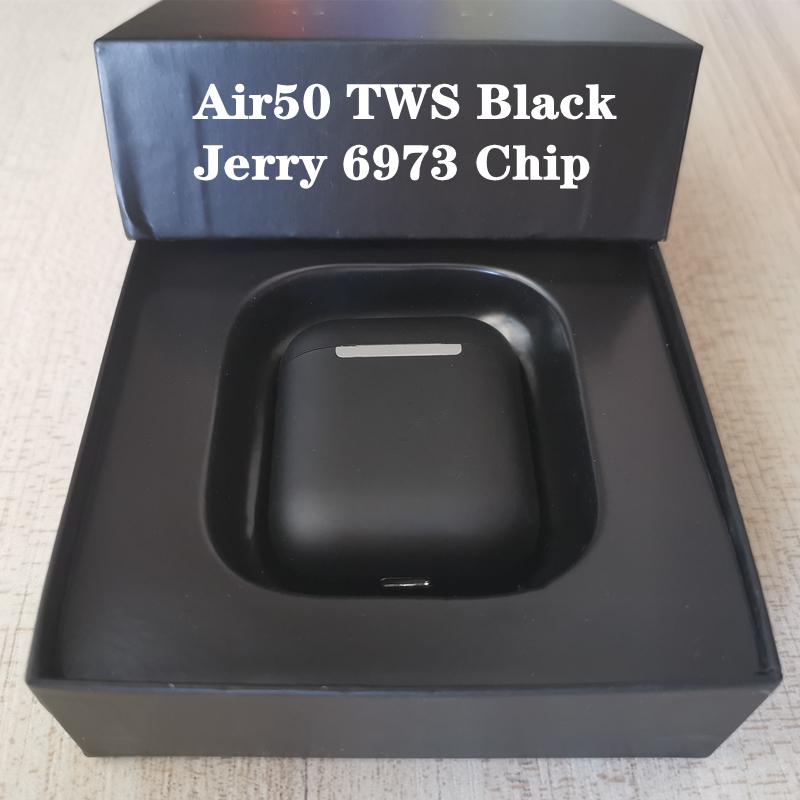 Mới Air50 TWS Di Động Không Dây Bluetooth Cảm Ứng Điều Khiển Tai Nghe Stereo Tai Nghe Nhét Tai Với Sạc Không Dây Qi Cho Điện Thoại Thông Minh