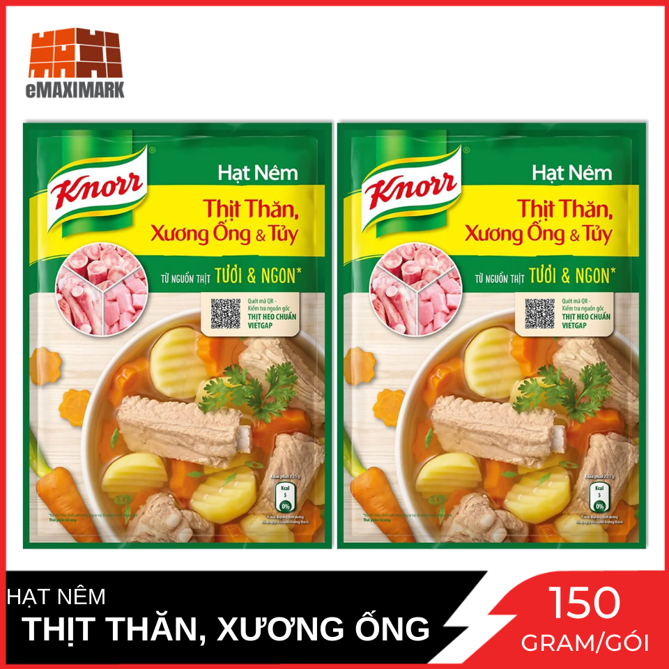 Combo 2 Hạt nêm Knorr Thịt thăn 150g