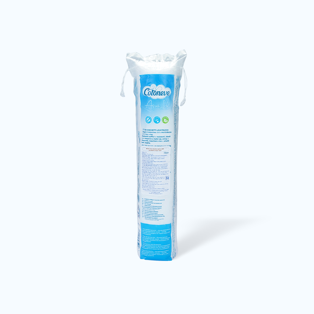 Bông Tẩy Trang May Viền COTONEVE Aqua Life (Gói 100 miếng)