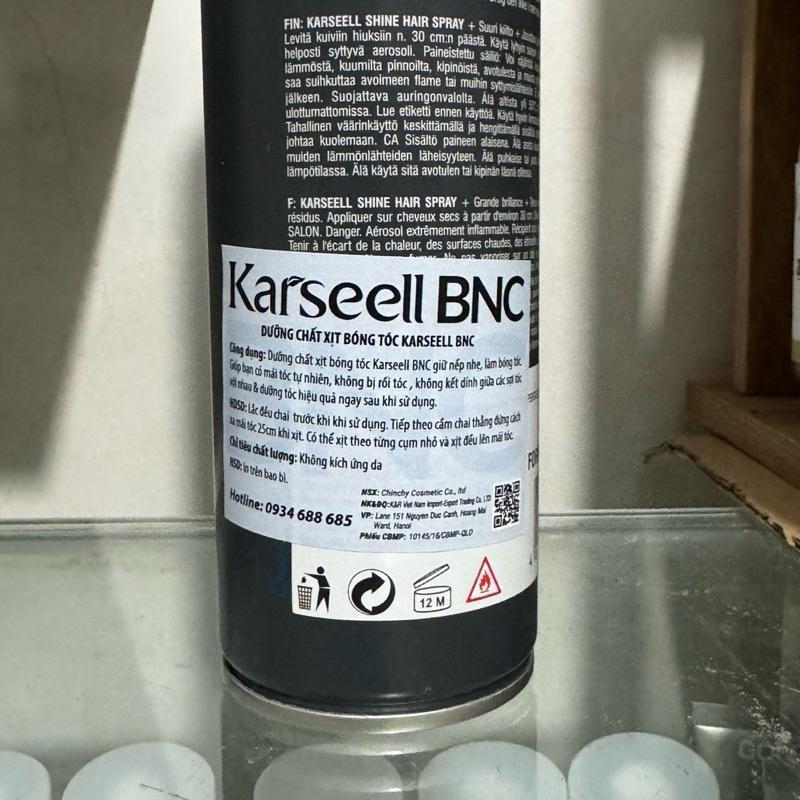Dưỡng Chất Xịt Bóng tóc Karseell Sparkler Shine Hair Spray giữ nếp nhẹ 500ml