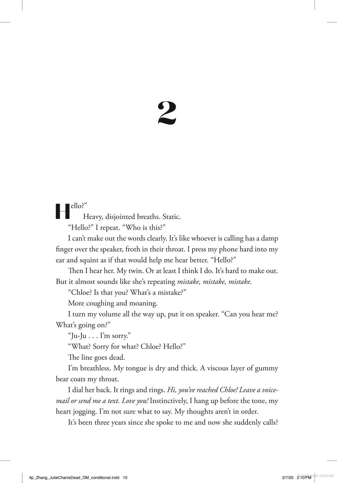 Sách ngoại văn: Julie Chan Is Dead