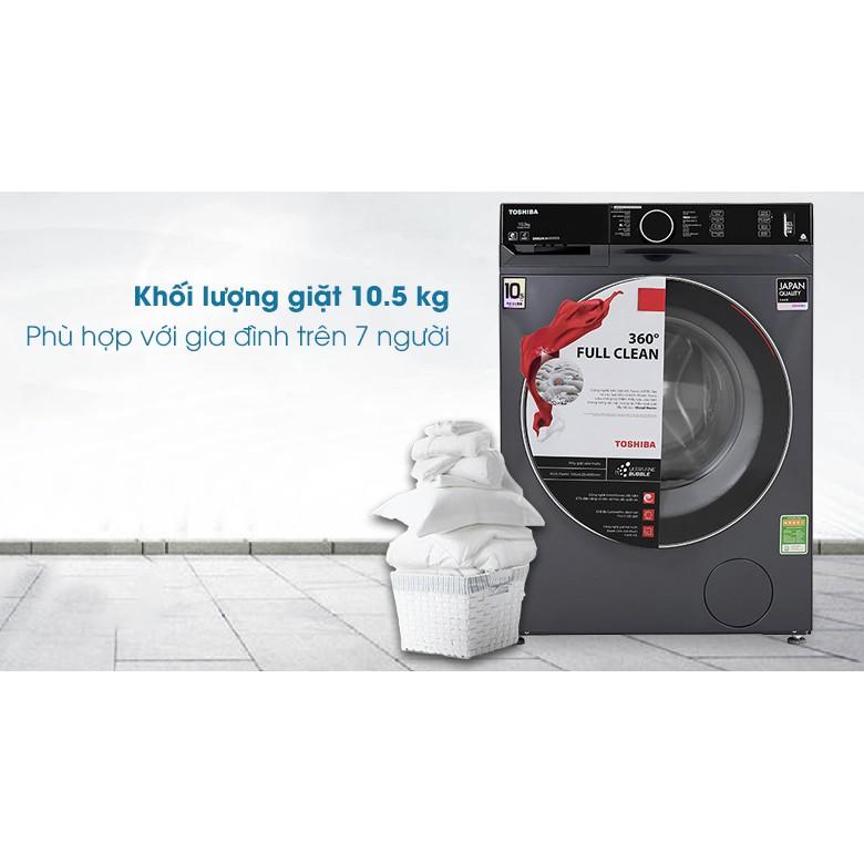 Máy giặt Toshiba Inverter 10.5 Kg TW-BK115G4V - Hàng Chính Hãng - Chỉ Giao tại TPHCM