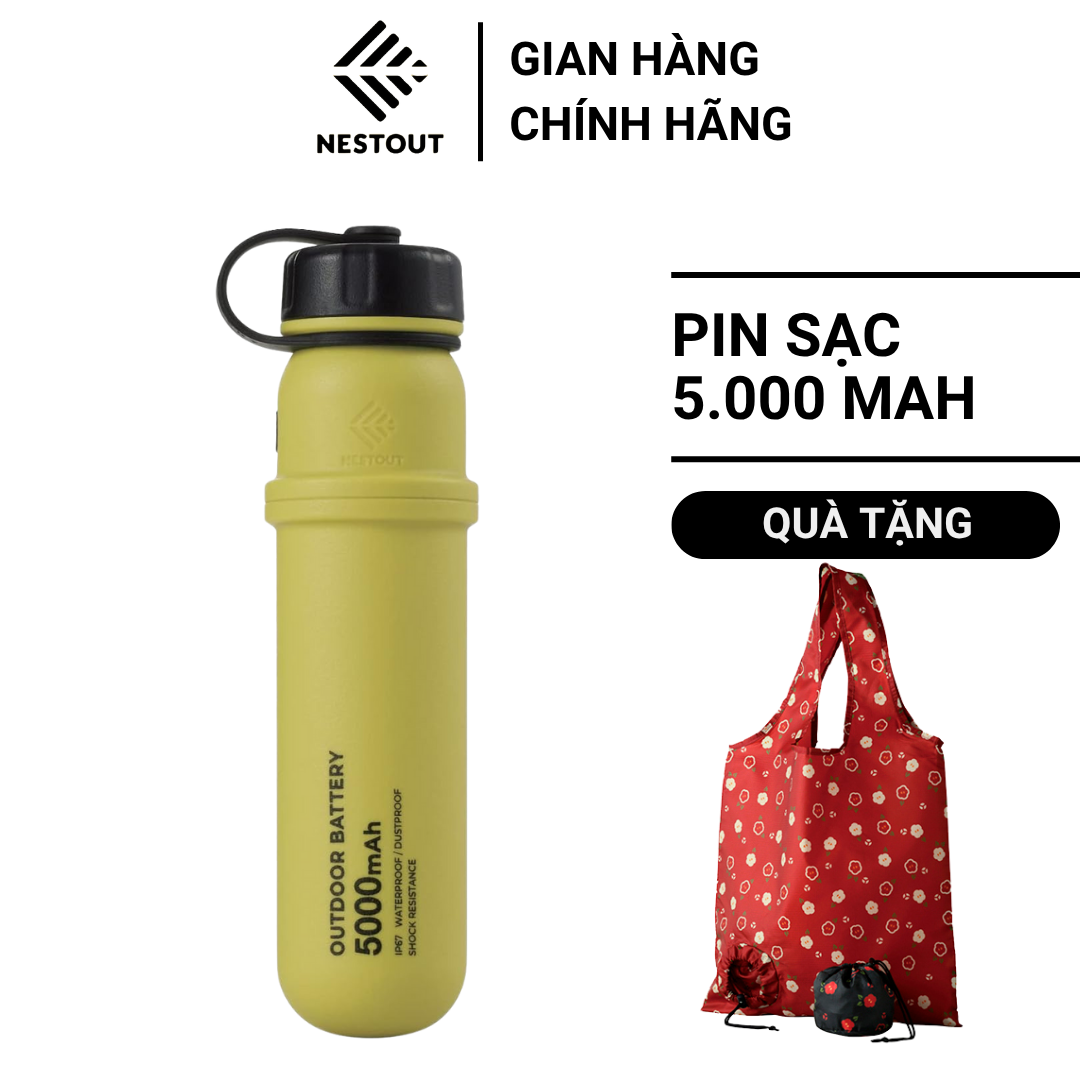 Pin Sạc Dự Phòng Di Động Chuyên Dụng Ngoài Trời ELECOM NESTOUT Outdoor Battery (5000mAh) - Hàng Chính Hãng - ELECOM OFFICIAL SHOP