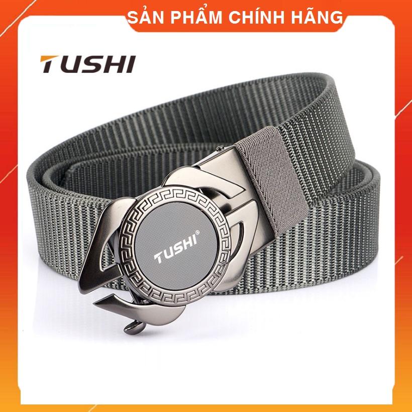 Thắt lưng Nam vải dù_siêu bền_Tushi, Thắt lưng lính_vải bố_khóa cài tự động cao cấp tiện lợi, sang trọng