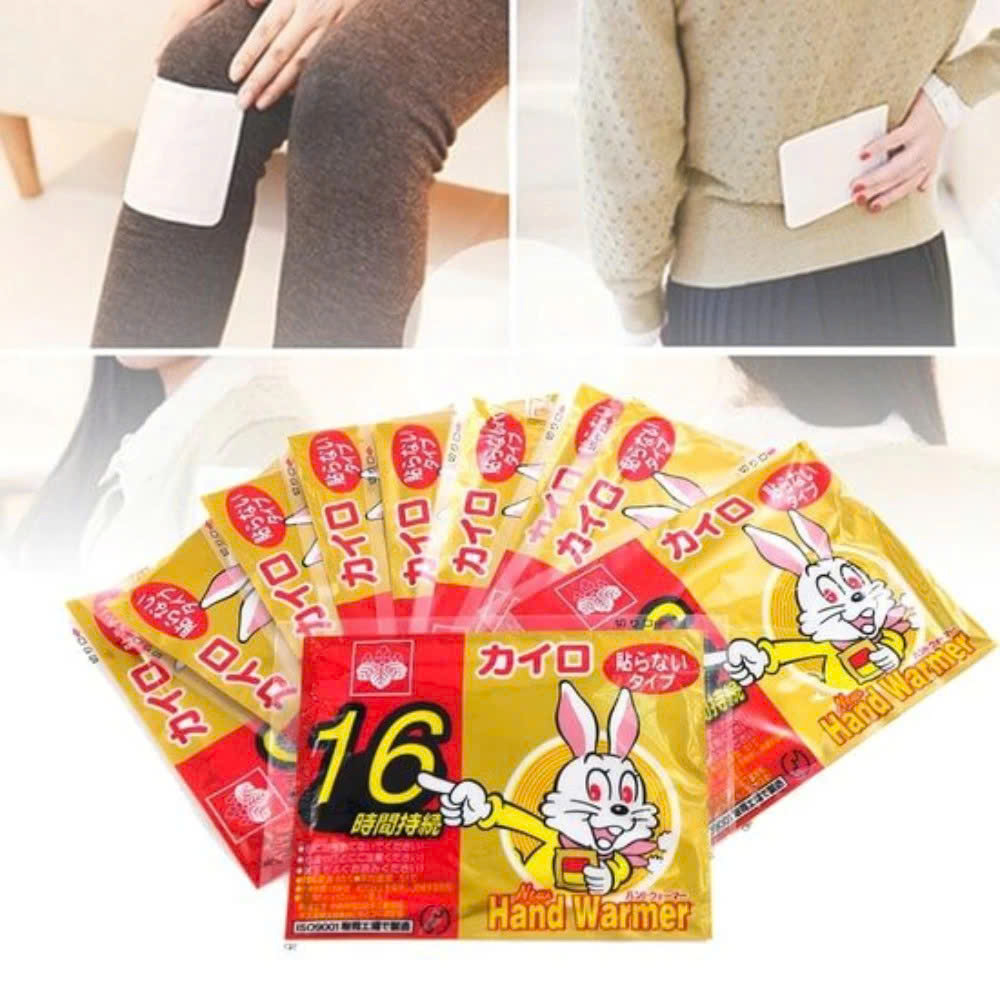 COMBO 4 Miếng Dán Giữ Nhiệt Nhật Bản - Giữ Ấm Cơ Thể Đến 16h Miếng Sưởi Quạt Sưởi - Hàng Nhập Khẩu