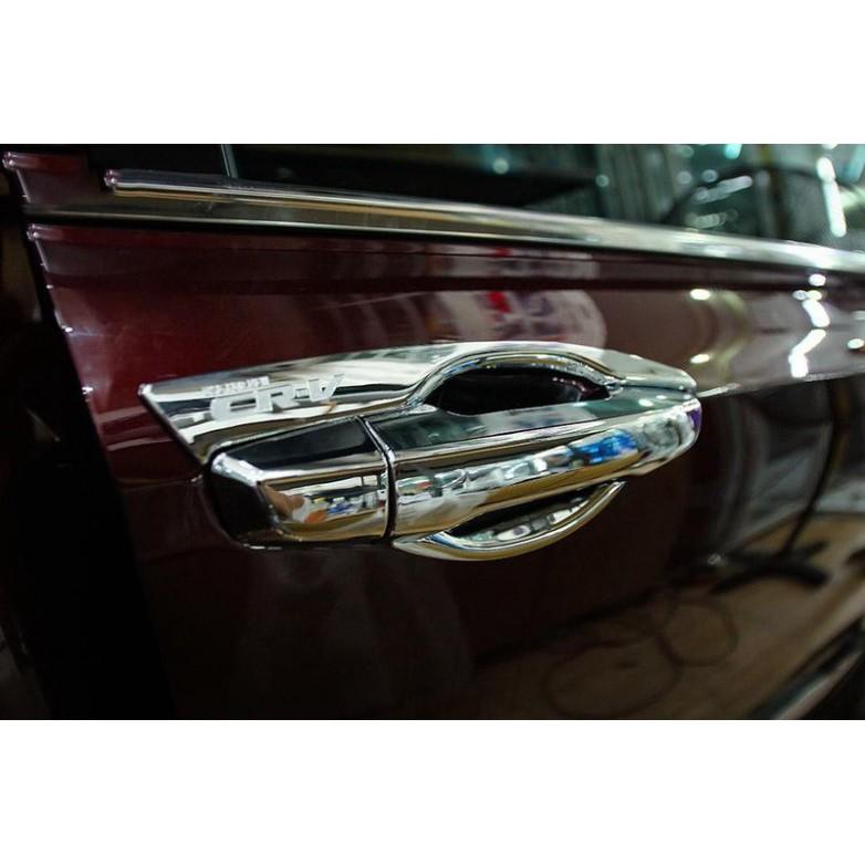 Ốp tay nắm và hõm cửa dành cho Honda CRV 2018-2019-2020 mạ crom