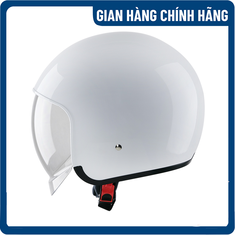 Nón bảo hiểm 3/4 Royal M139 - Trơn - Trắng xà cừ - Kính âm sành điệu - Lót nón tháo rời - Hàng chính hãng - Bảo hành 12 tháng