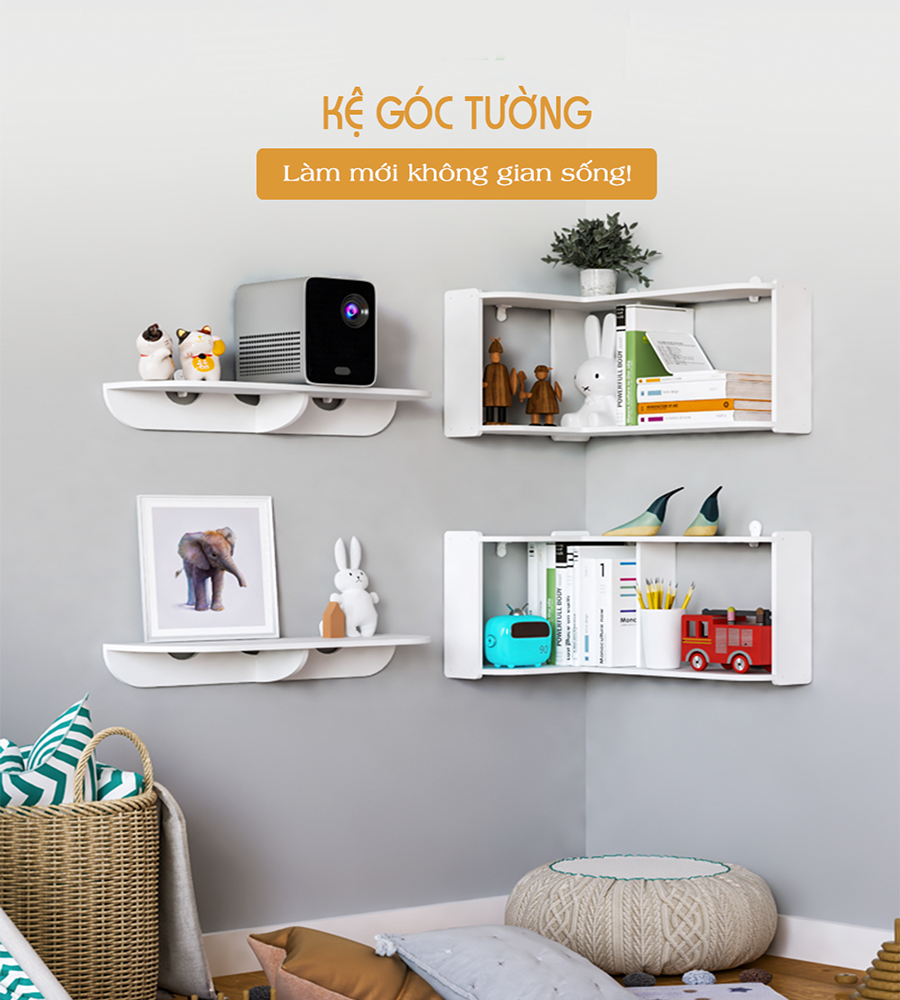 Kệ Góc Treo Tường Trang Trí Decor Không Gian - IG388